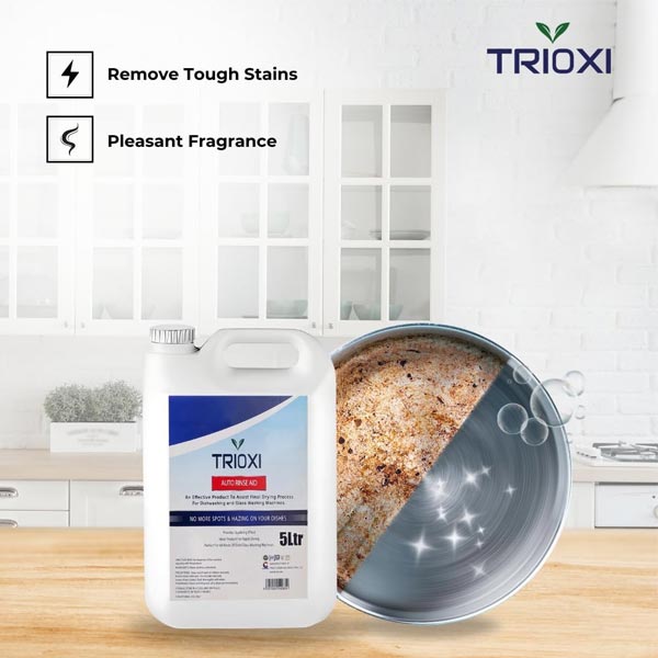 Trioxi Auto Rinse Aid Dishwasher Liquid 5 Liter Supplier in Dubai