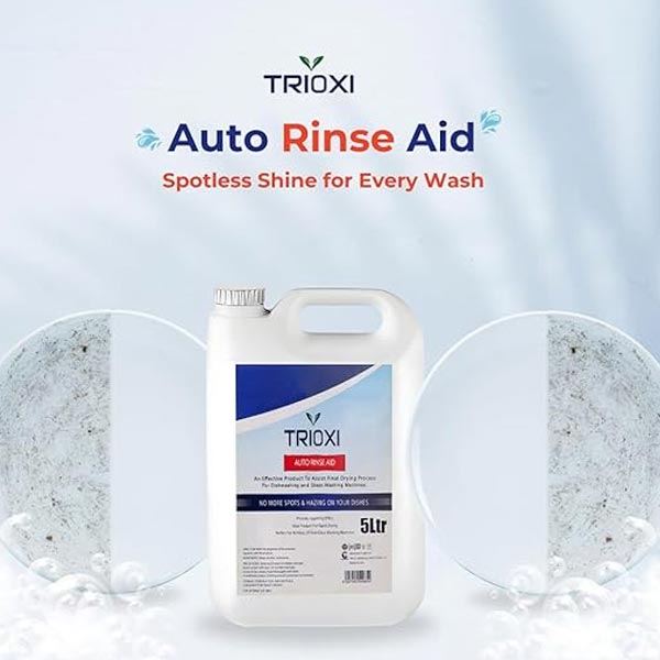Trioxi Auto Rinse Aid Dishwasher Liquid 5 Liter Supplier in Dubai