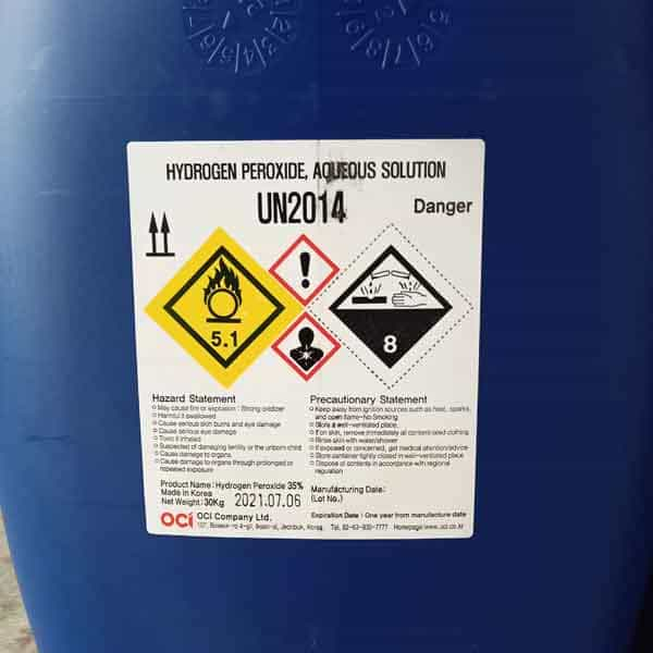 Hydrogen Peroxide Manufacture and Dealer in Dubai UAE