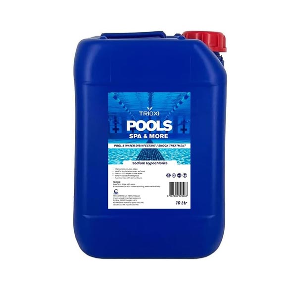 Trioxi Sodium Hypochlorite – Pool & Water Sanitizer, Disinfectant & Shock Treatment