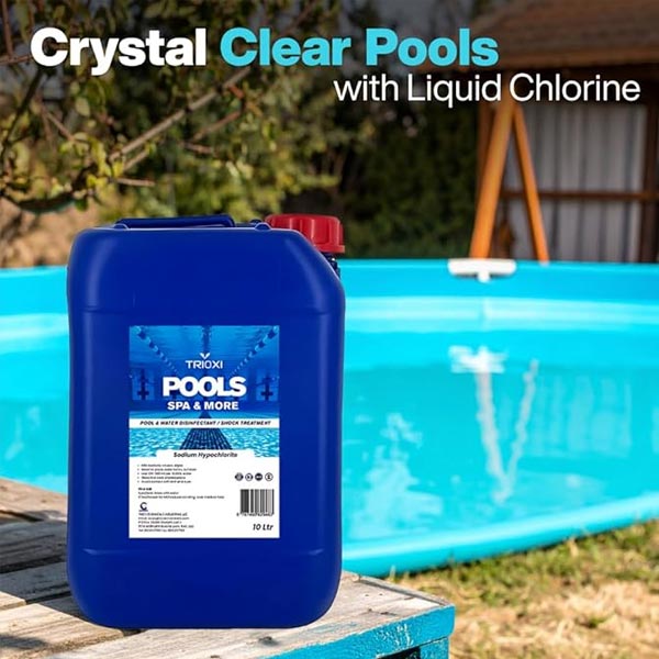 Trioxi Sodium Hypochlorite – Pool & Water Sanitizer, Disinfectant & Shock Treatment