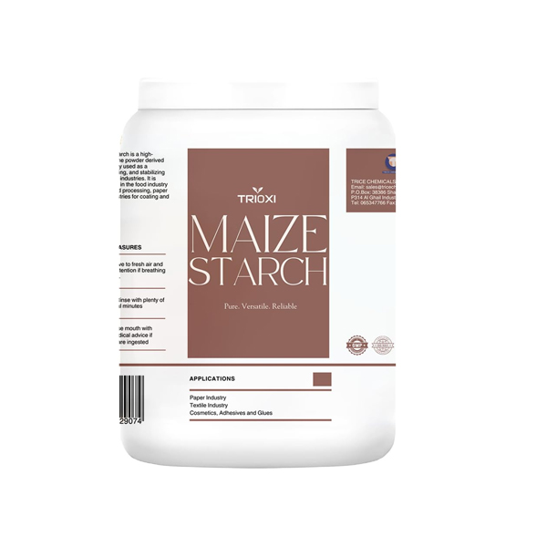 Trioxi Maize Starch – 500g Industrial Grade, High Purity, Versatile for Food, Textile & Pharmaceutical Applications