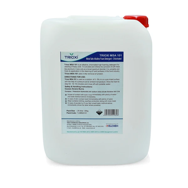 MSA 101 Chlorinated Metal Safe Alkaline Foam Detergent Dubai